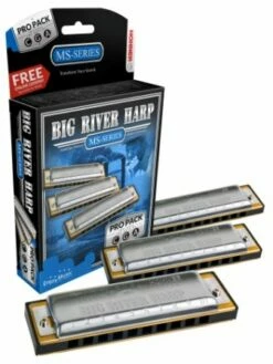 Hohner BIG RIVER HARMONICA 3 PACK KEYS OF C, G, A
