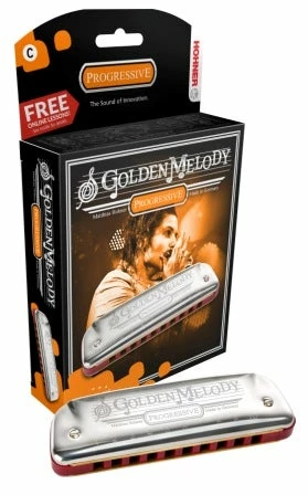 Hohner GOLDEN MELODY HARMONICA BOXED KEY OF G 3 Hohner GOLDEN MELODY HARMONICA BOXED KEY OF G