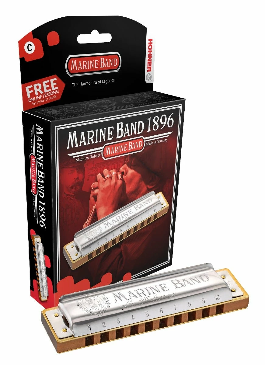 Hohner MARINE BAND HARMONICA BOXED NATURAL MINOR KEY OF E 3 Hohner MARINE BAND HARMONICA BOXED NATURAL MINOR KEY OF E